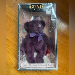 Gund Christmas Collectible 1996 "Yulebeary" Plush Bear